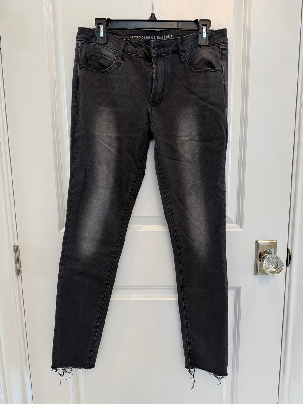 Articles Of Society Washed Black Skinny Jeans